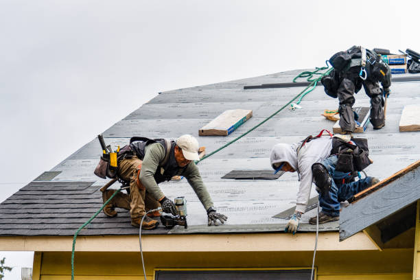 Professional Emergency Roof Repair technician working in Ligonier, IN